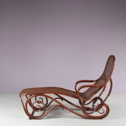 Pamono Vintage Model 2 Adjustable Chaise Lounge by Thonet, 1890s Best