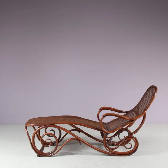 Pamono Vintage Model 2 Adjustable Chaise Lounge by Thonet, 1890s Best