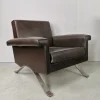 Pamono Vintage Model 875 Armchair in Brown Eco-Leather from Cassina, 1960s Sale