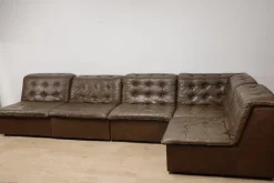 Pamono Vintage Modular Patchwork Leather Sofa, 1970s Hot