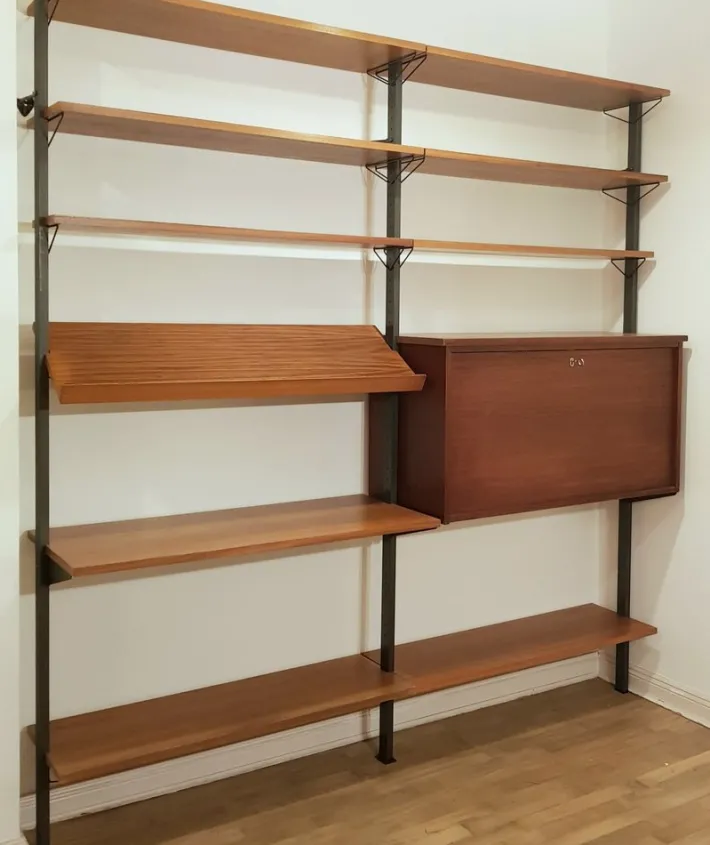 Pamono Vintage Modular Shelving System by Olof Pira, 1960s, Discount