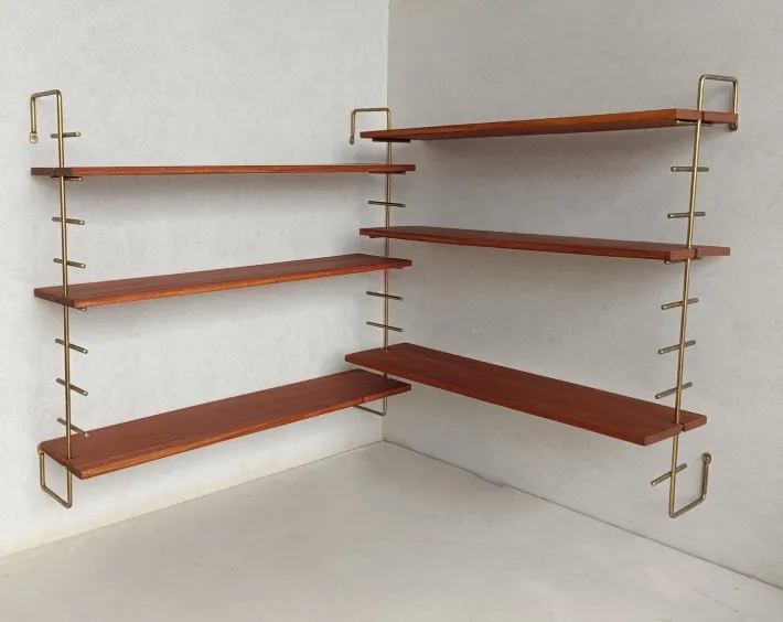 Pamono Vintage Modular Teak Shelves, 1970s Online