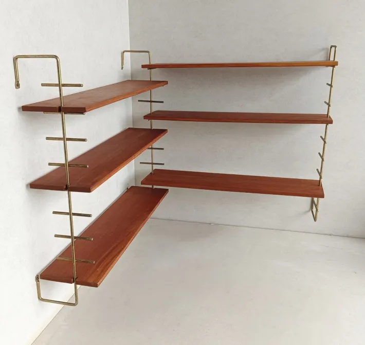 Pamono Vintage Modular Teak Shelves, 1970s Online