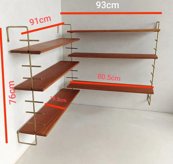 Pamono Vintage Modular Teak Shelves, 1970s Online
