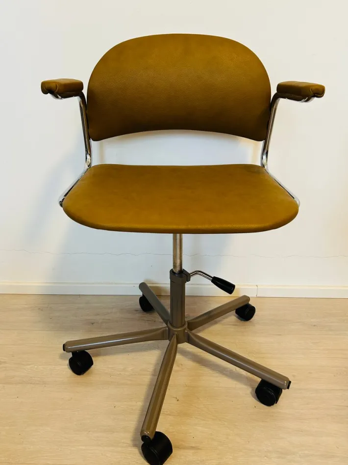 Pamono Vintage Mustard Office Desk Chair by Kovona, 1970s