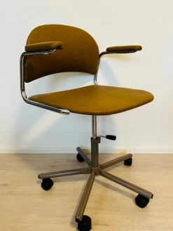 Pamono Vintage Mustard Office Desk Chair by Kovona, 1970s