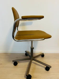 Pamono Vintage Mustard Office Desk Chair by Kovona, 1970s