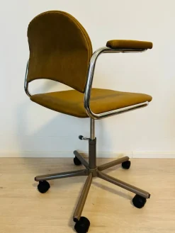 Pamono Vintage Mustard Office Desk Chair by Kovona, 1970s
