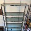Pamono Vintage N2 Wall Shelf in Glass and Chrome, 1970 Best