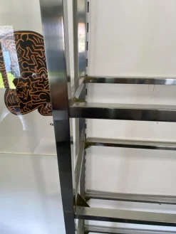 Pamono Vintage N2 Wall Shelf in Glass and Chrome, 1970 Best