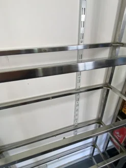 Pamono Vintage N2 Wall Shelf in Glass and Chrome, 1970 Best