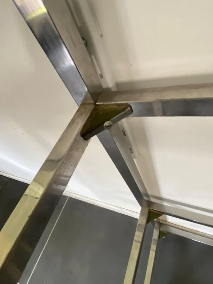 Pamono Vintage N2 Wall Shelf in Glass and Chrome, 1970 Best