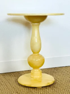 Pamono Vintage Natural Onyx Pedestal Table with Sculptural Design, 1960 Clearance