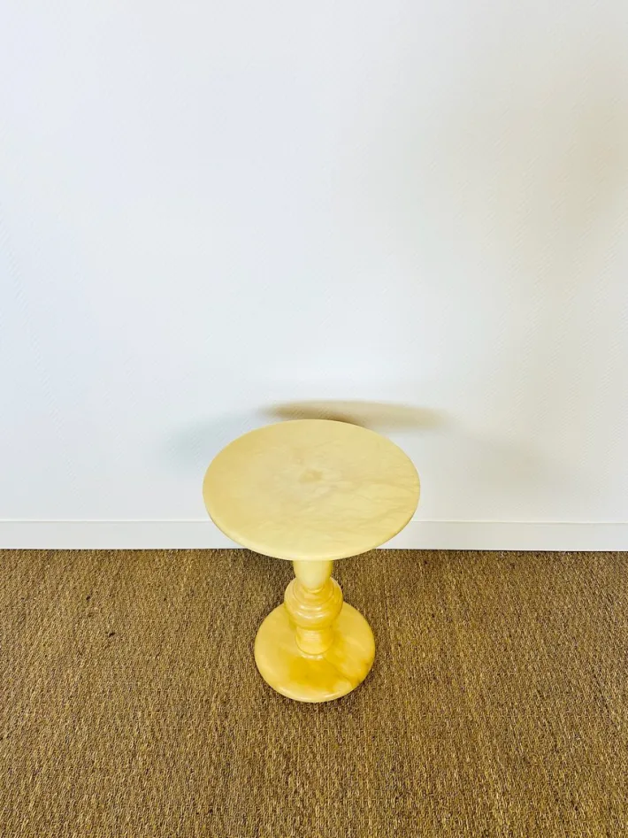 Pamono Vintage Natural Onyx Pedestal Table with Sculptural Design, 1960 Clearance
