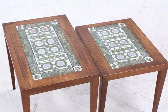 Pamono Vintage Nesting Tables by Severin Hansen for Haslev Møbelsnedkeri, 1960s, Set of 2 New