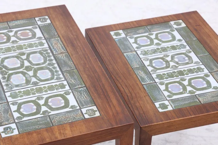 Pamono Vintage Nesting Tables by Severin Hansen for Haslev Møbelsnedkeri, 1960s, Set of 2 New