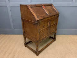 Pamono Vintage Oak Bureau, 1910 Clearance