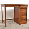 Pamono Vintage Oak Childrens Desk with Roller Door, 1950s Best