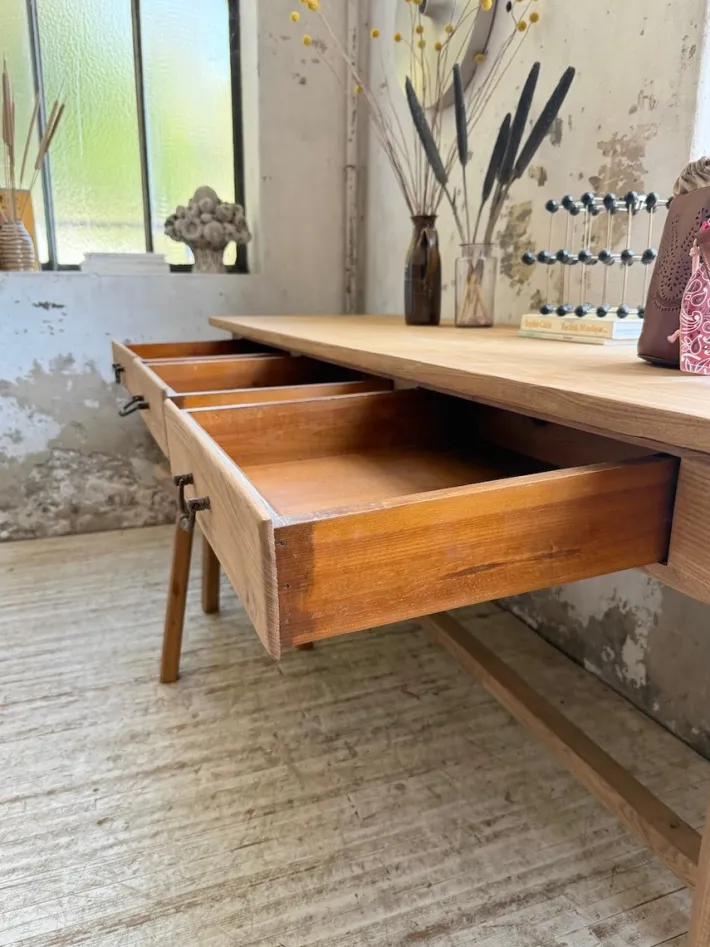 Pamono Vintage Oak Drapers Console Table, 1950s Online