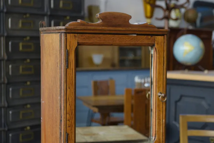 Pamono Vintage Oak Medicine Cabinet, 1950s New