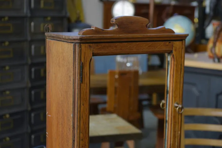 Pamono Vintage Oak Medicine Cabinet, 1950s New