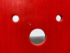 Pamono Vintage Postmodern Wooden Children Clown Face Chair, 1990s Hot