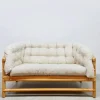 Pamono Vintage Rattan Bamboo Lounge Sofa, 1970s New