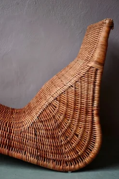 Pamono Vintage Rattan Chaise Lounge by Carl Öjerstam for Ikea Clearance