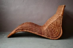 Pamono Vintage Rattan Chaise Lounge by Carl Öjerstam for Ikea Clearance