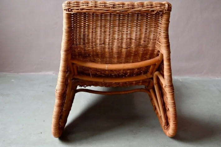 Pamono Vintage Rattan Chaise Lounge by Carl Öjerstam for Ikea Clearance