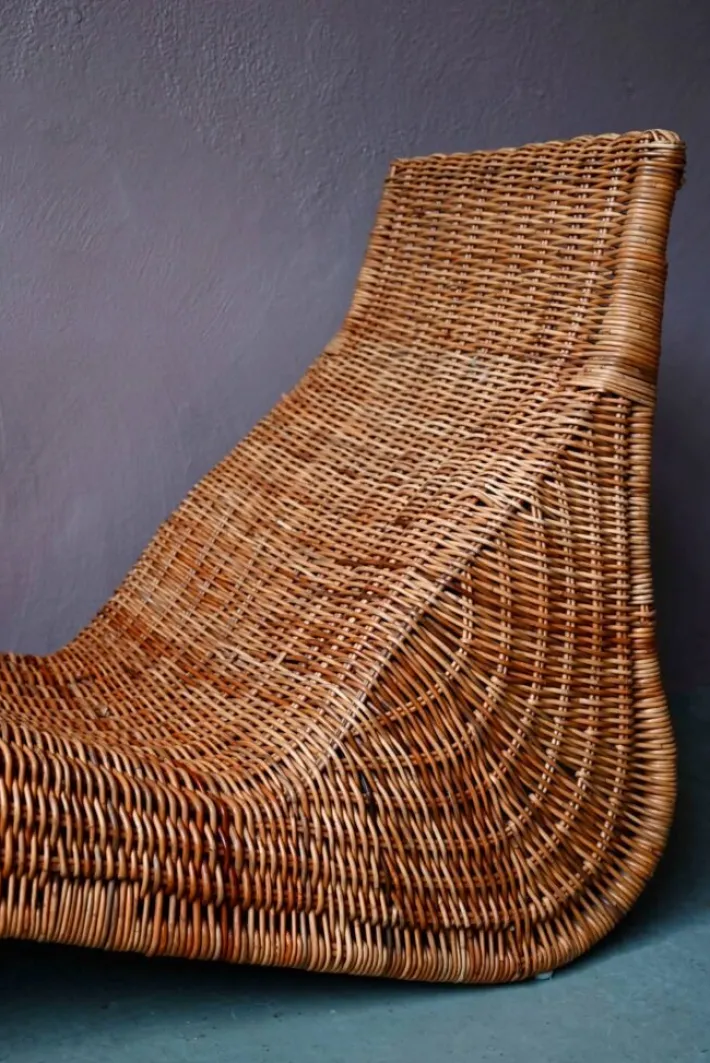 Pamono Vintage Rattan Chaise Lounge by Carl Öjerstam for Ikea Clearance