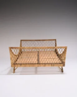Pamono Vintage Rattan Daybed, 1970s Best