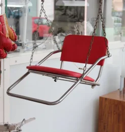 Pamono Vintage Red Children's Swing, 1950s New