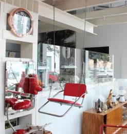 Pamono Vintage Red Children's Swing, 1950s New