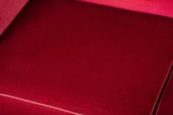 Pamono Vintage Red Velvet Knole Sofa with Floral Cushions, 1950s Hot