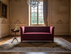 Pamono Vintage Red Velvet Sofa, 1950s Outlet