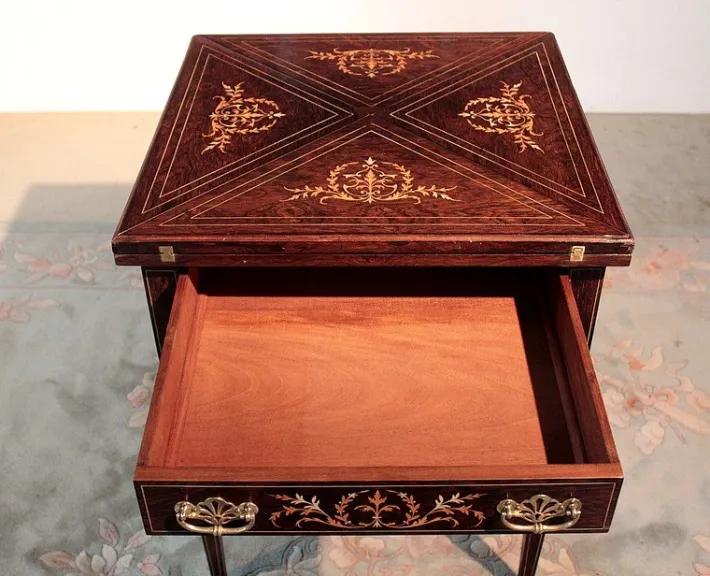 Pamono Vintage Rosewood Game Table