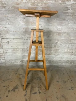 Pamono Vintage Rotating Height-Adjustable Sculpture Stand Outlet