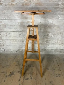 Pamono Vintage Rotating Height-Adjustable Sculpture Stand Outlet