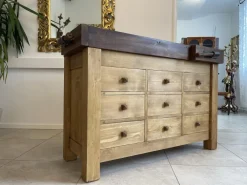 Pamono Vintage Rustic Planing Workbench Outlet