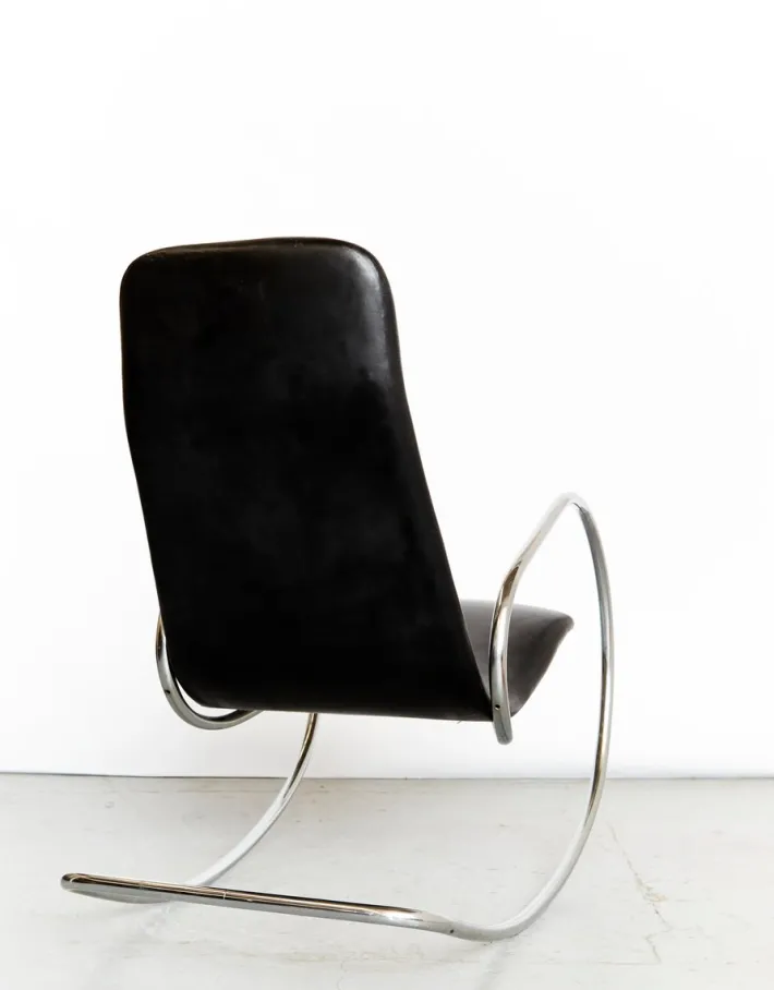 Pamono Vintage S826 Cantilever Rocking Chair in Chrome by Ulrich Böhme for Thonet, 1970s Discount