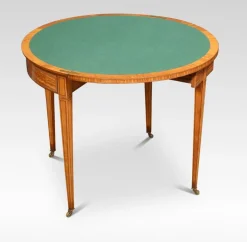 Pamono Vintage Satinwood Card Table Discount
