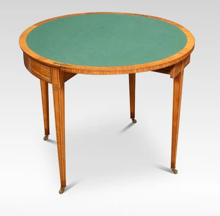 Pamono Vintage Satinwood Card Table Discount