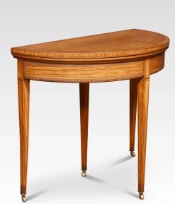 Pamono Vintage Satinwood Card Table Discount