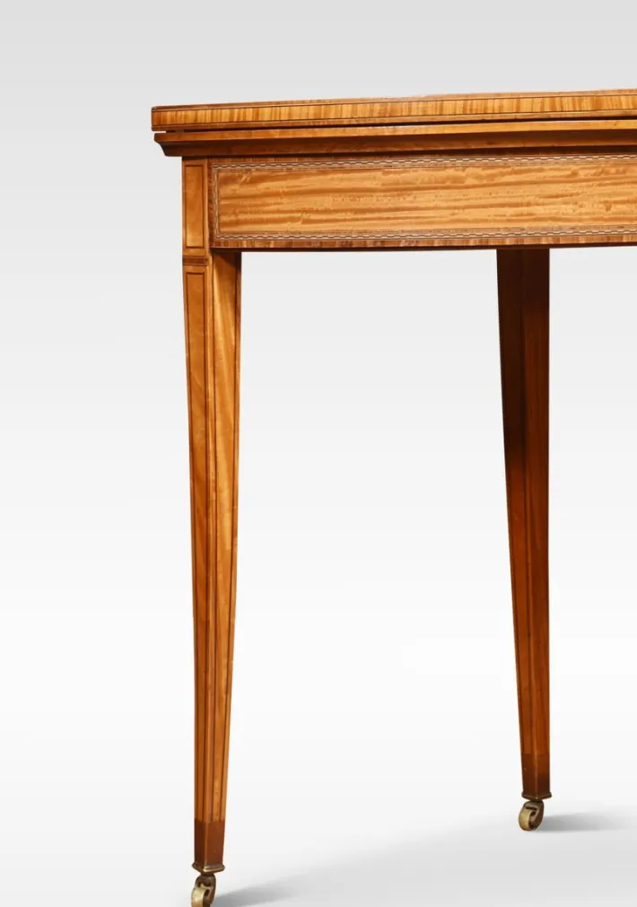 Pamono Vintage Satinwood Card Table Discount