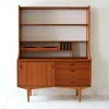 Pamono Vintage Scandinavian Bookcase with Sideboard, 1950s Sale