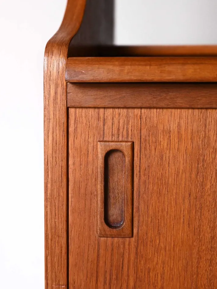 Pamono Vintage Scandinavian Bookcase with Sideboard, 1950s Sale