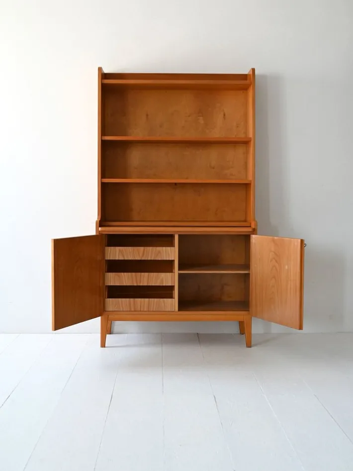 Pamono Vintage Scandinavian Bookcase in Light Elm, 1950s Hot