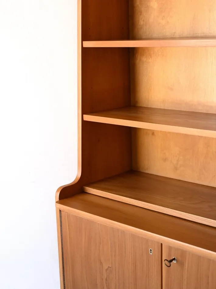 Pamono Vintage Scandinavian Bookcase in Light Elm, 1950s Hot
