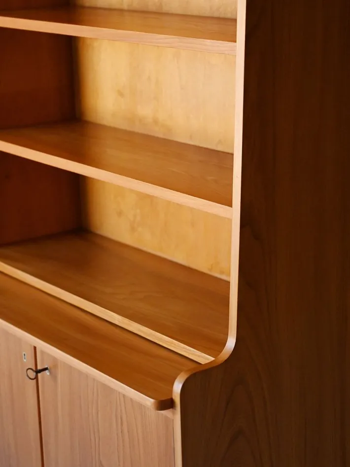 Pamono Vintage Scandinavian Bookcase in Light Elm, 1950s Hot